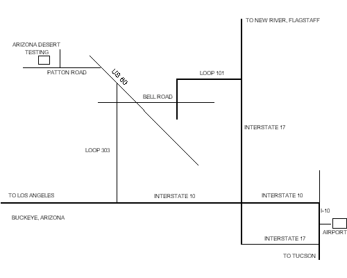 Map to Wittmann Facility